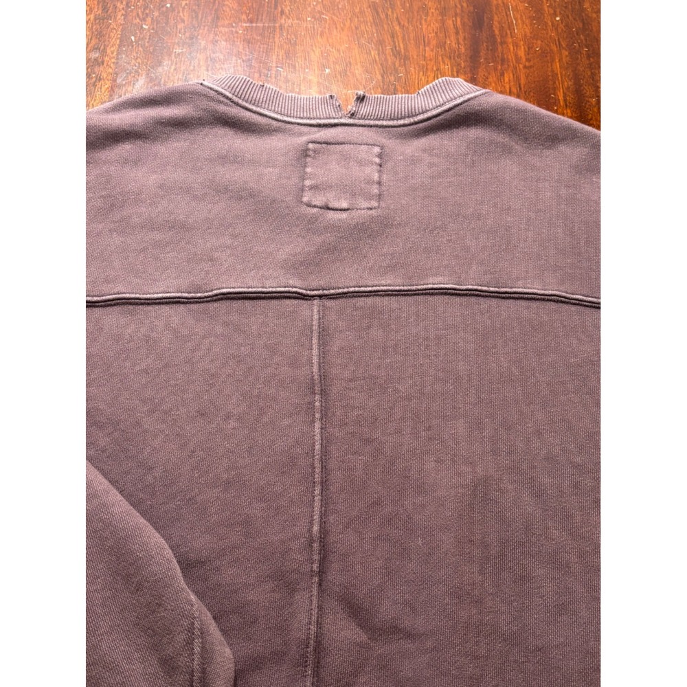 Aerie Oversized Crewneck Sweatshirt M Slouchy Distressed Earthy Cozy Pullover - Picture 9 of 10